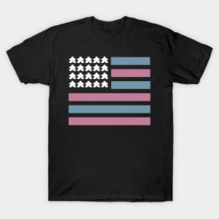 Retro Meeple Flag T-Shirt